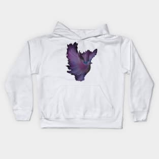 Purple Graphic Dove Kids Hoodie